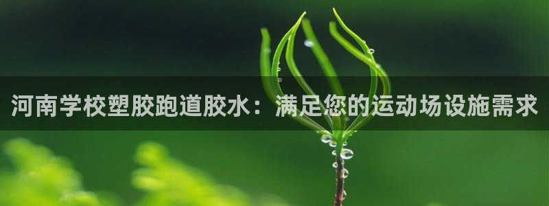 尊龙凯时存款多久到账：河南学校塑胶跑道胶水：满足您的