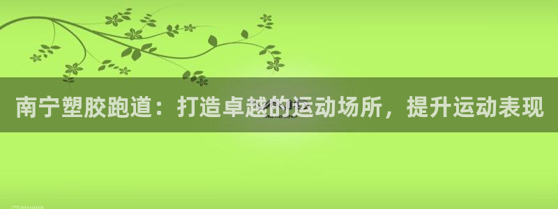 尊龙凯时存款多久到账：南宁塑胶跑道：打造卓越的运动场